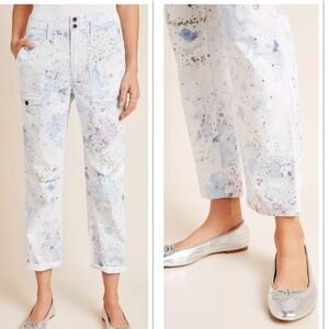 Anthropologie Wanderer Watercolor Cargo Pants